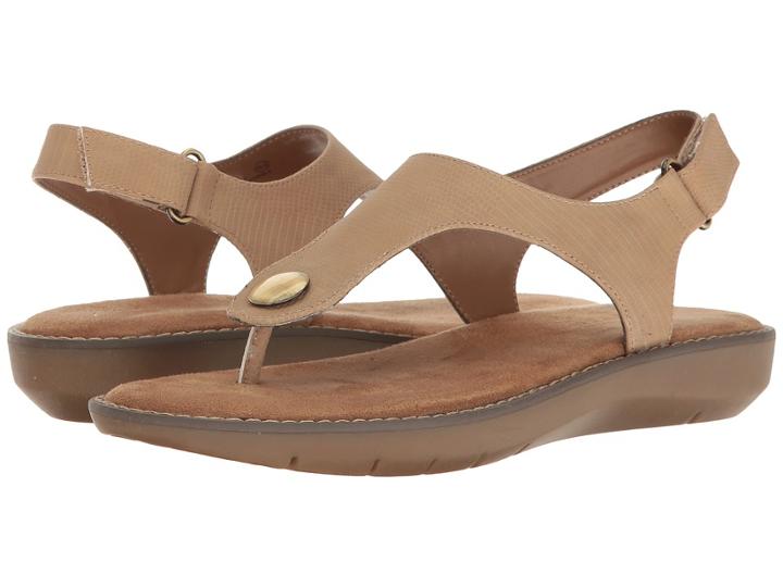 Aerosoles Be Cool (tan Snake) Women's Dress Sandals