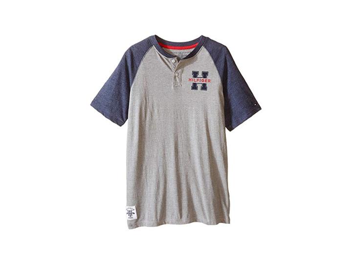 Tommy Hilfiger Kids Carter Henley (big Kids) (frost Grey) Boy's Clothing