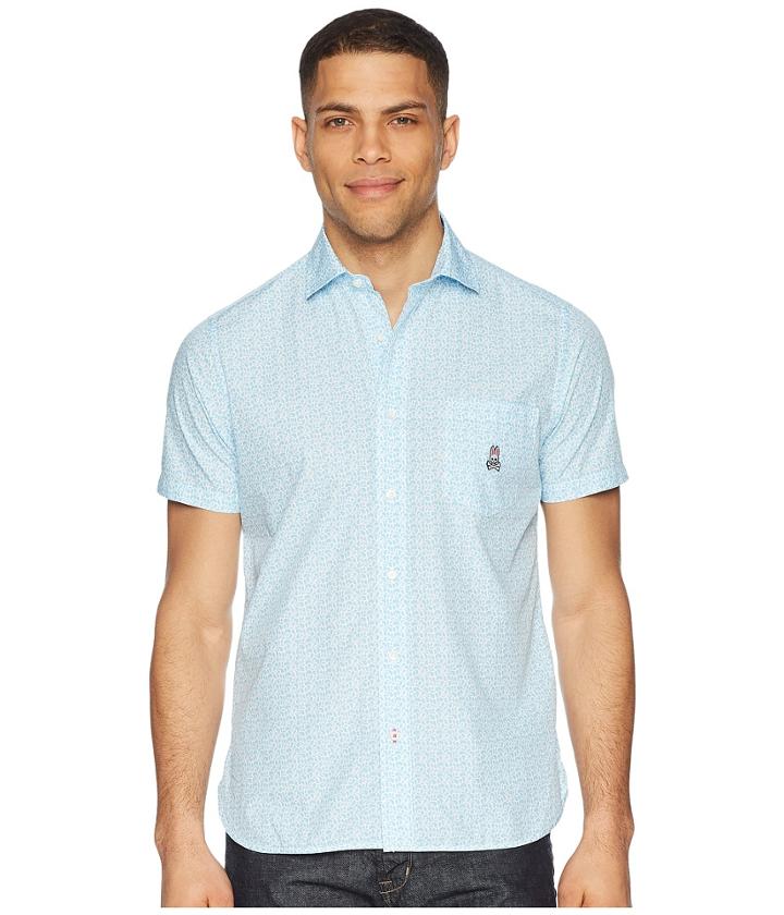 Psycho Bunny Short Sleeve Cotton Sport Shirt (white) Men's Short Sleeve Pullover