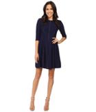 Taylor Crepe Fit Flair (midnight) Women's Dress