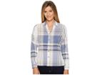 Woolrich Eco Rich Carabelle Convertible Shirt (vibrant Indigo) Women's Long Sleeve Button Up