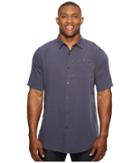 Columbia Big Tall Mossy Trail Short Sleeve Shirt (india Ink) Men's Short Sleeve Button Up