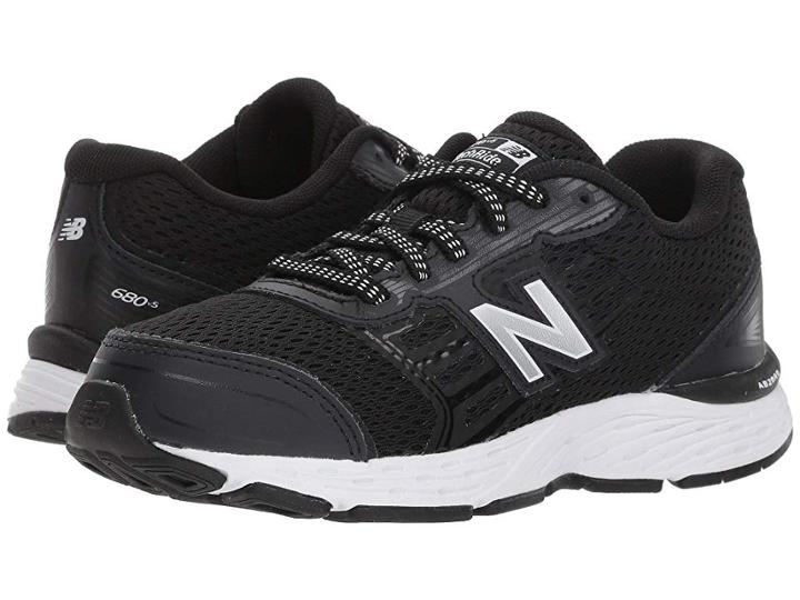 New Balance Kids Kr680v5y (little Kid/big Kid) (black/white) Boys Shoes