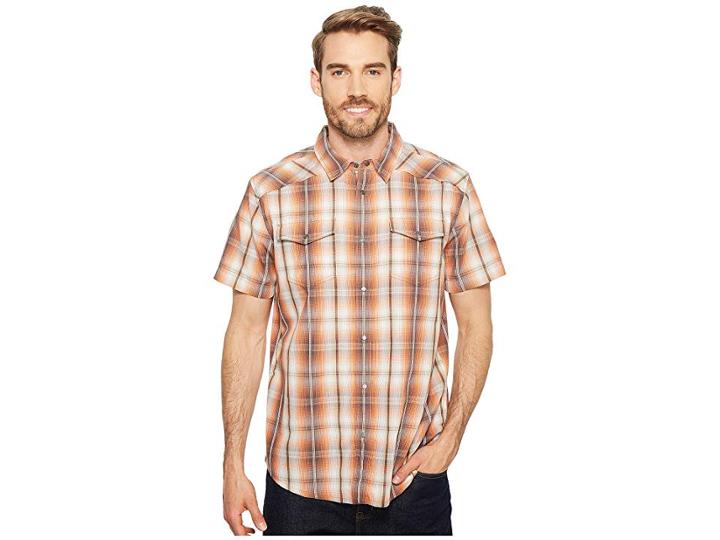 Prana Holstad Short Sleeve (orange Haze) Men's Clothing