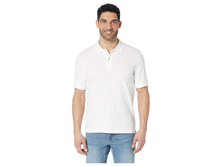Eddie Bauer Classic Field Pro Polo (white) Men's Clothing
