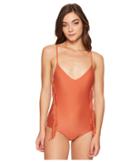 Amuse Society Kai One-piece (baked Clay) Women's Swimsuits One Piece