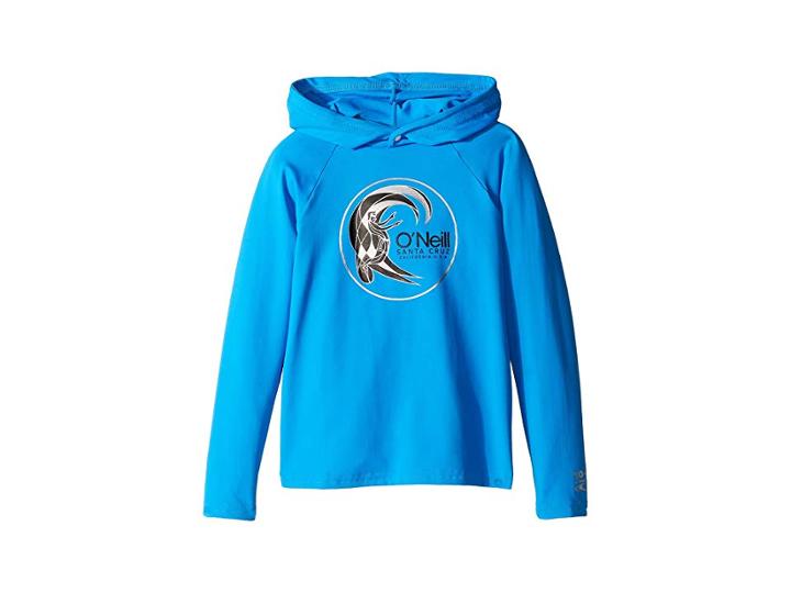 O'neill Kids Skins Hoodie (infant/toddler/little Kids) (brite Blue) Kid's Swimwear