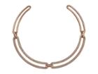 Michael Kors Iconic Pave Statement Collar Necklace (rose Gold) Necklace