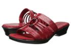 Easy Street Scorch (red Croco) Women's Slide Shoes