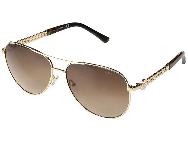 Guess Gf6088 (gold/gradient Brown) Fashion Sunglasses