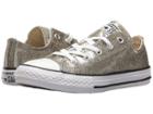 Converse Kids Chuck Taylor All Star Ox (little Kid/big Kid) (gold/natural/white) Girl's Shoes