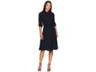 Lauren Ralph Lauren Georgette Shirtdress (polo Black) Women's Dress