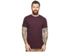 Ben Sherman Distorted Stripe Crew T-shirt (navy) Men's Long Sleeve Pullover