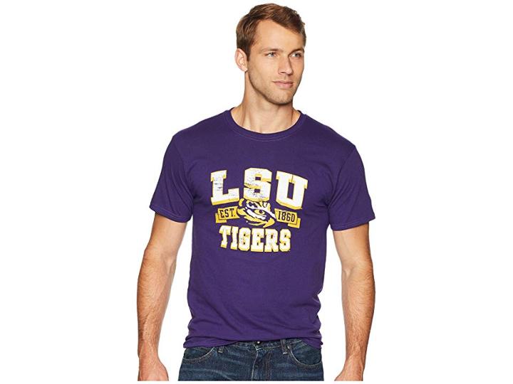 Champion College Lsu Tigers Jersey Tee (champion Purple 1) Men's T Shirt