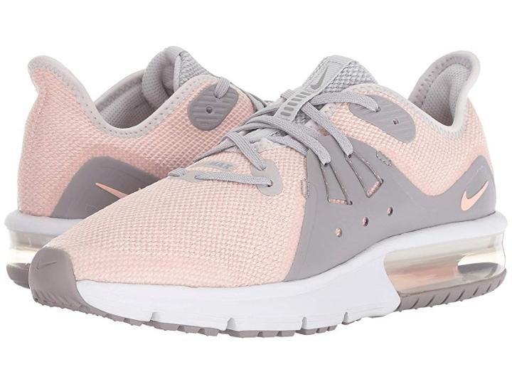 Nike Kids Air Max Sequent 3 (big Kid) (vast Grey/crimson Tint/atmosphere Grey) Girls Shoes
