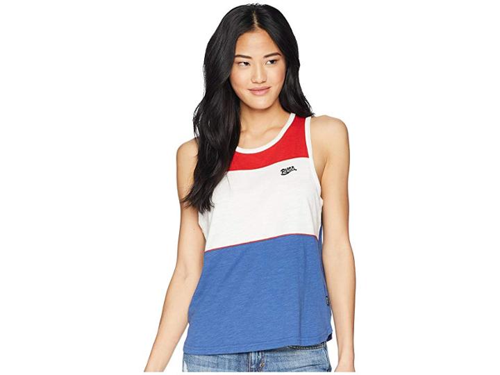 Rvca Sundrop Tank Top (navy) Women's Sleeveless