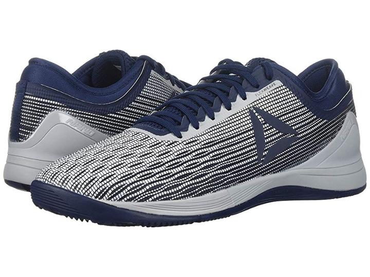 Reebok Crossfit(r) Nano 8.0 (white/collegiate Navy/stark Grey) Men's Shoes