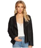 Bb Dakota Emerson Leather Jacket (black) Women's Jacket