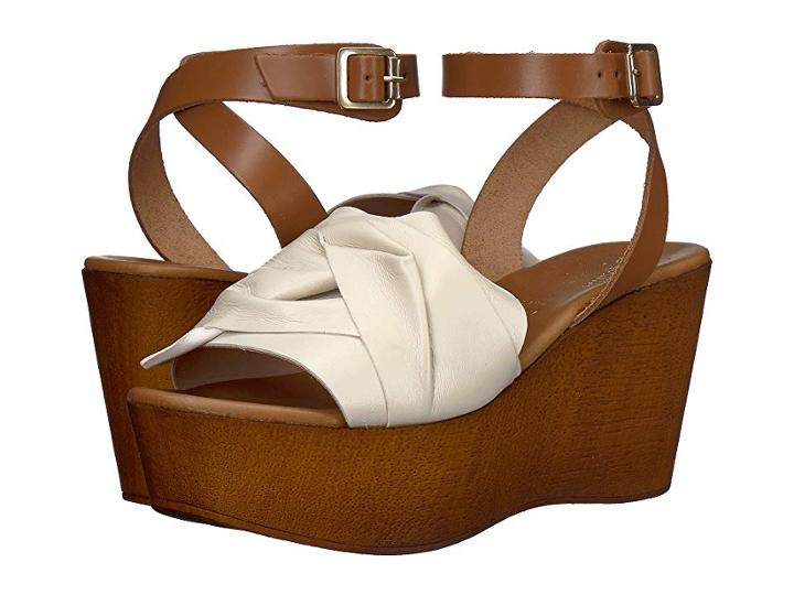 Seychelles Deep Breath (off-white Leather) Women's Wedge Shoes