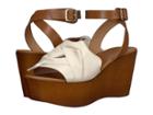 Seychelles Deep Breath (off-white Leather) Women's Wedge Shoes