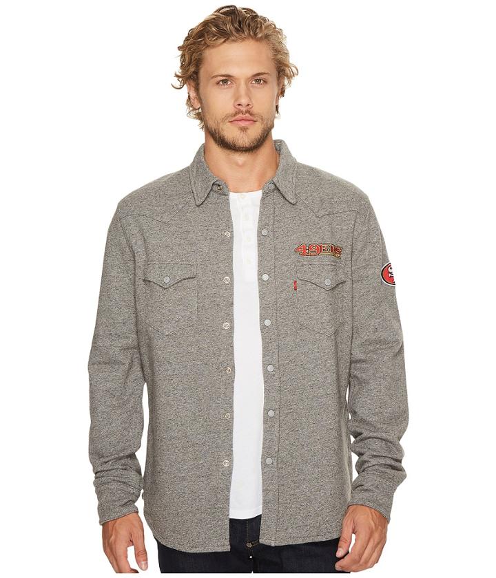 Levi's(r) Mens 49ers Nfl Western Sweatshirt (heather Grey) Men's Sweatshirt