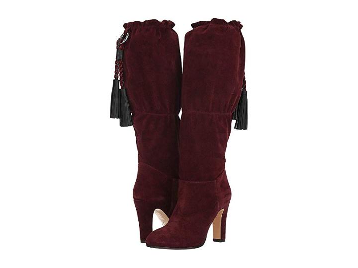 Etro Suede Boot (burgundy) Women's Boots