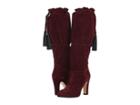 Etro Suede Boot (burgundy) Women's Boots