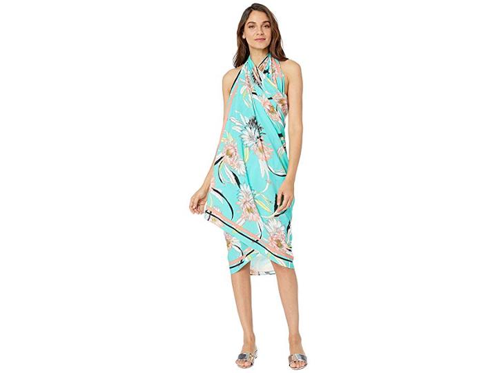 Trina Turk Shangri La Pareo Cover-up (jade) Women's Swimwear