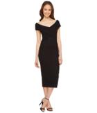 Michael Michael Kors Crossover Neck Sleeveless Dress (black) Women's Dress