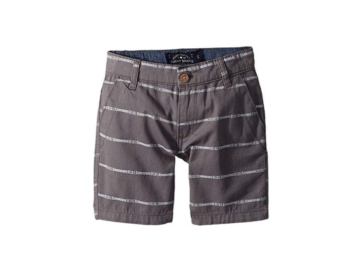 Lucky Brand Kids Woven Shorts (toddler) (as Is Grey) Boy's Shorts