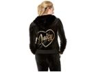 Juicy Couture Glitter Heart Hoodie (pitch Black) Women's Clothing