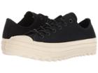 Converse Chuck Taylor(r) All Star Lift Ripple Canvas Ox (black/black/natural) Women's Classic Shoes