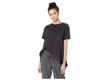 Nevereven Asymmetrical Ruffle Tee (caviar) Women's T Shirt