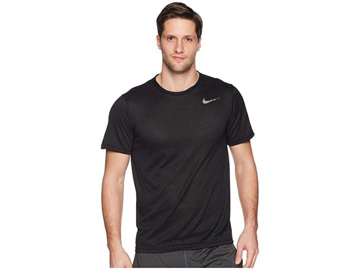 Nike Brt Top Short Sleeve Vent (black/dark Grey) Men's Workout