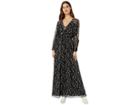 Juicy Couture Floating Floral Maxi Dress (pitch Black/floating Floral) Women's Dress