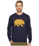 Lucky Brand Golden Bear Sweater (heather Navy) Men's Sweater