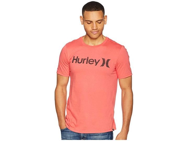 Hurley One Only Push Through Tee (track Red) Men's T Shirt