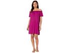 Bobeau Off The Shoulder Knit Dress (magenta) Women's Dress