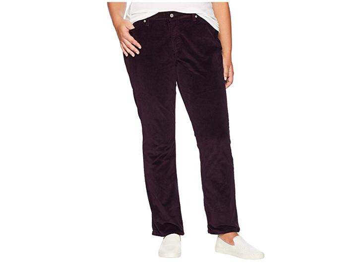 Levi's(r) Plus 414 Classic Straight (soft Cali Plum Cord) Women's Jeans