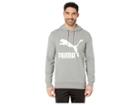 Puma Classics Logo Hoody (medium Grey Heather) Men's Sweater