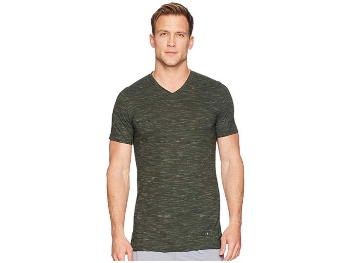 Under Armour Sportstyle Core V-neck Tee (artillery Green/downtown Green/artillery Green) Men's T Shirt