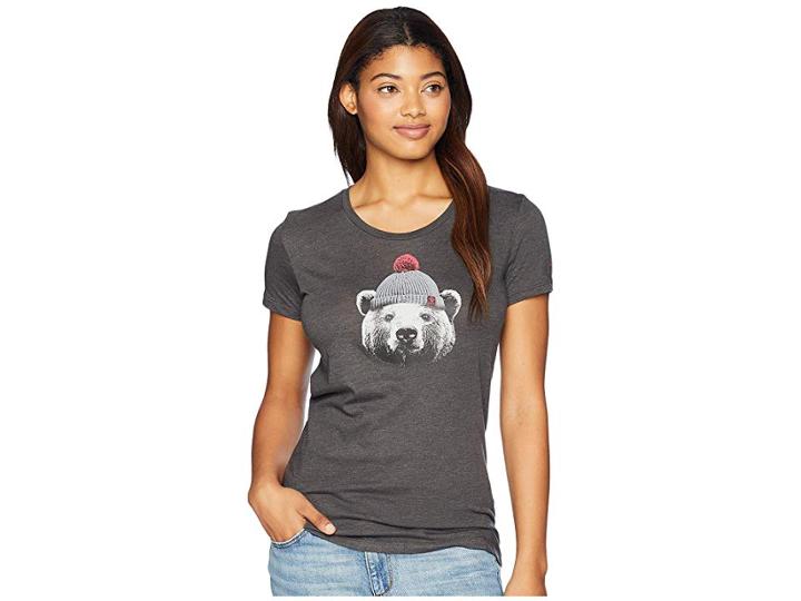 Columbia Unbearabletm Tee (charcoal Heather) Women's T Shirt