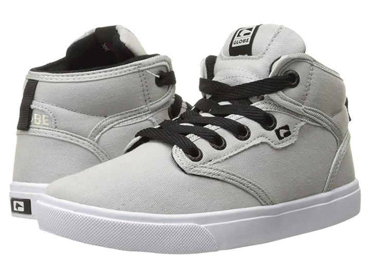Globe Motley Mid (little Kid/big Kid) (light Grey) Men's Skate Shoes