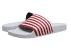 Adidas Originals Adilette (white/collegiate Red/sunshine) Men's Slide Shoes