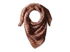 Collection Xiix Textured Plaid Square (rust) Scarves