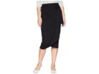 Michael Stars Cotton Modal Faux Wrap Skirt (black) Women's Skirt