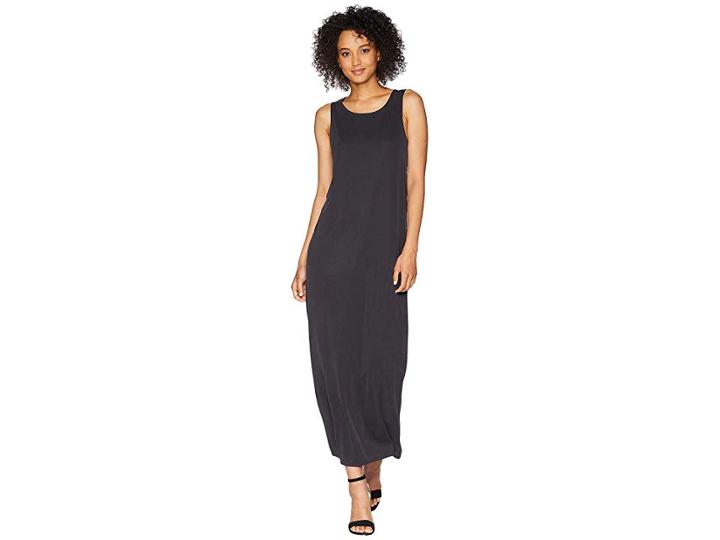 Lucky Brand Ribbed Sandwash Dress (lucky Black) Women's Dress