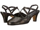 Walking Cradles Caliente (black/bronze Lizard Print) Women's Shoes