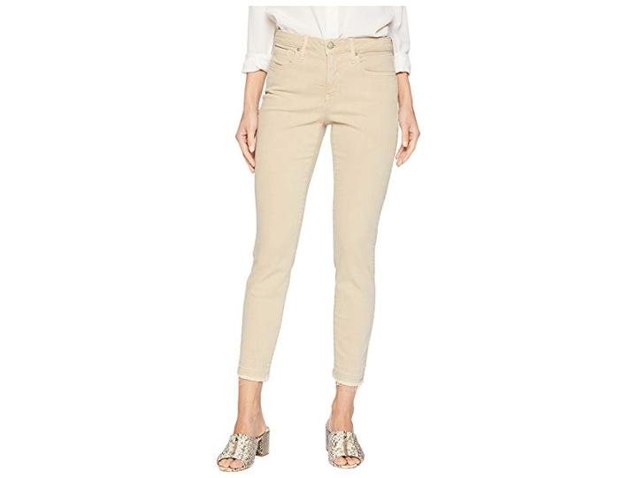 Nydj Ami Skinny Ankle W/ Release Hem In Straw (straw) Women's Jeans