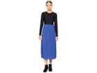 Sportmax Sospiro Long Sleeve Dress (cornflower Blue) Women's Dress